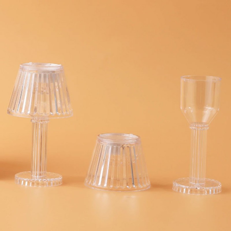 Hongu 3 MINI LAMPADA TAVOLO COMODINO DIAMANTE EFFETTO CRISTALLO LUC...