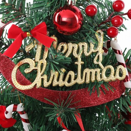 ALBERO DI NATALE PICCOLO DECORAZIONE DA TAVOLO ADDOBBATO ARTFICIALE  50 CM LUCI