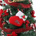 ALBERO DI NATALE PICCOLO DECORAZIONE DA TAVOLO ADDOBBATO ARTFICIALE  50 CM LUCI