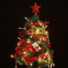 Hongu ALBERO DI NATALE PICCOLO DECORAZIONE DA TAVOLO ADDOBBATO ARTF...