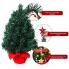 Hongu ALBERO DI NATALE PICCOLO DECORAZIONE DA TAVOLO ADDOBBATO ARTF...