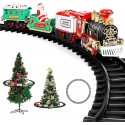 TRENINO NATALIZIO SOPRA ALBERO TRENO ELETTRICO SLITTA BABBO NATALE LOCOMOTIVA