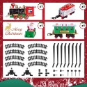 TRENINO NATALIZIO SOPRA ALBERO TRENO ELETTRICO SLITTA BABBO NATALE LOCOMOTIVA