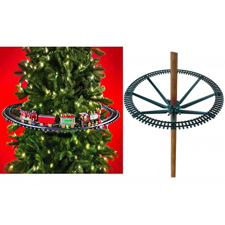 TRENINO NATALIZIO SOPRA ALBERO TRENO ELETTRICO SLITTA BABBO NATALE LOCOMOTIVA