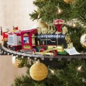 TRENINO NATALIZIO SOPRA ALBERO TRENO ELETTRICO SLITTA BABBO NATALE LOCOMOTIVA