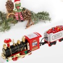TRENINO NATALIZIO SOPRA ALBERO TRENO ELETTRICO SLITTA BABBO NATALE LOCOMOTIVA