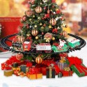 TRENINO NATALIZIO SOPRA ALBERO TRENO ELETTRICO SLITTA BABBO NATALE LOCOMOTIVA
