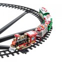 TRENINO NATALIZIO SOPRA ALBERO TRENO ELETTRICO SLITTA BABBO NATALE LOCOMOTIVA