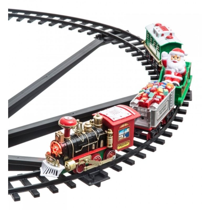 Generico TRENINO NATALIZIO SOPRA ALBERO TRENO ELETTRICO SLITTA BABB...