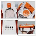 Mandolina AffettaVerdure Manuale Spessore Regolabile Affettatrice Taglia Verdure
