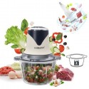 Tritatutto Elettrico 600W Tritacarne Cucina con 4 Lame e 2L Ciotola in Vetro