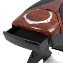 Bracciolo comodo simil legno auto universale regolabile due vani un porta bibite
