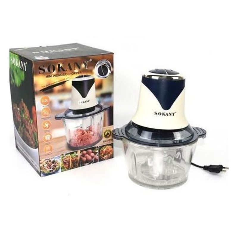 SOKANY Tritatutto Elettrico 600W Tritacarne Cucina con 4 Lame e 2L ...