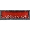 Lampada da Tavolo Lanterna 3 Led Effetto Fuoco Camino finto 60x20cm...