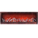 Lampada da Tavolo Lanterna 3 Led Effetto Fuoco Camino finto 60x20cm luce arredo