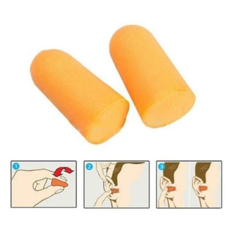 Hongu 6 PAIA TAPPI PER ORECCHIE ANTI RUMORE CON CORDONCINO LAVORO S...