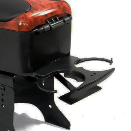 Bracciolo comodo simil legno auto universale regolabile due vani un porta bibite