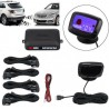 Andowl KIT 4 SENSORI DI PARCHEGGIO CON MINI DISPLAY LED ACUSTICO NE...