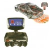 Andowl KIT 4 SENSORI DI PARCHEGGIO CON MINI DISPLAY LED ACUSTICO NE...