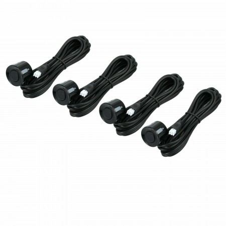 KIT 4 SENSORI DI PARCHEGGIO CON MINI DISPLAY LED ACUSTICO NERO AUTO