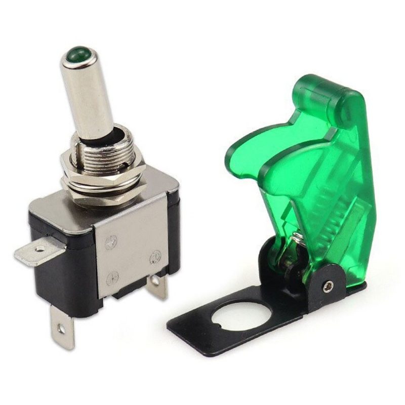 Generico 2x INTERRUTTORE AERONAUTICO TUNING AUTO MOTO KILL SWITCH L...