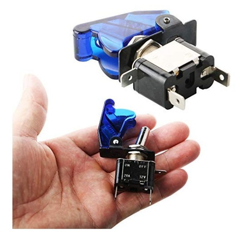Generico 2X INTERRUTTORE AERONAUTICO TUNING AUTO MOTO KILL SWITCH L...