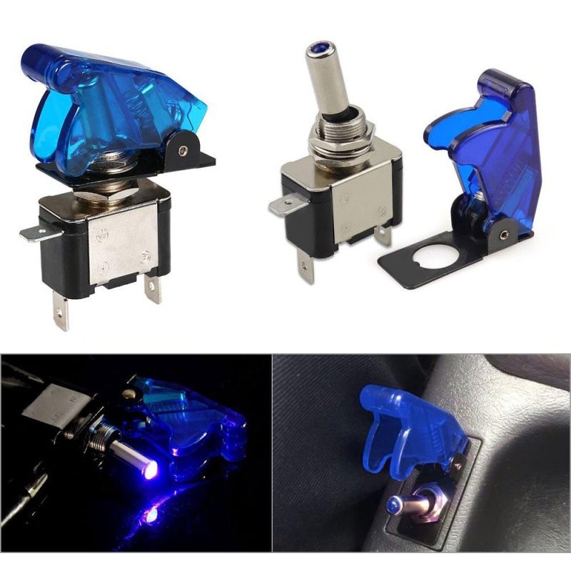 Generico 2X INTERRUTTORE AERONAUTICO TUNING AUTO MOTO KILL SWITCH L...