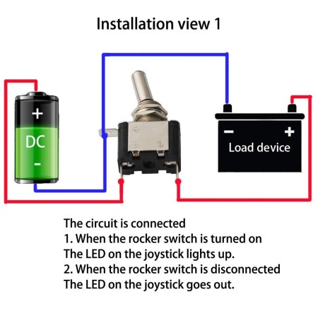 2X INTERRUTTORE AERONAUTICO TUNING AUTO MOTO KILL SWITCH LED SICURA 20A 12V BLU