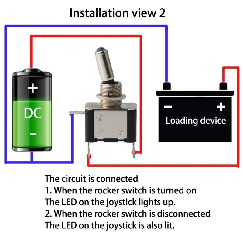 Generico 2X INTERRUTTORE AERONAUTICO TUNING AUTO MOTO KILL SWITCH L...