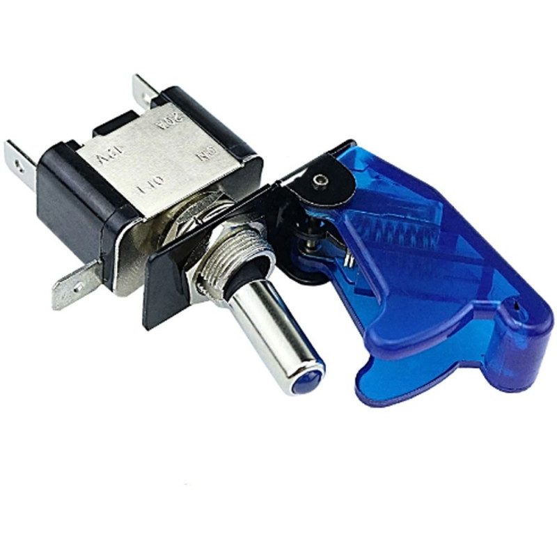 Generico 2X INTERRUTTORE AERONAUTICO TUNING AUTO MOTO KILL SWITCH L...