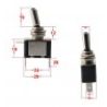 2X INTERRUTTORE AERONAUTICO TUNING AUTO MOTO KILL SWITCH LED SICURA...