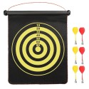 Bersaglio magnetico 6 frecce dardi tiro segno doppio sport freccia magnetica 15"