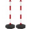 Generico 2 COLONNA SEGNALETICA PALETTO CON BASE ALTEZZA CM.90 BICOL...