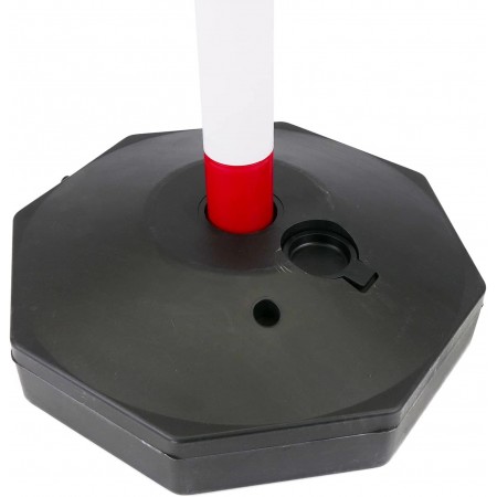 2 COLONNA SEGNALETICA PALETTO CON BASE ALTEZZA CM.90 BICOLORE STRADALE PLASTICA