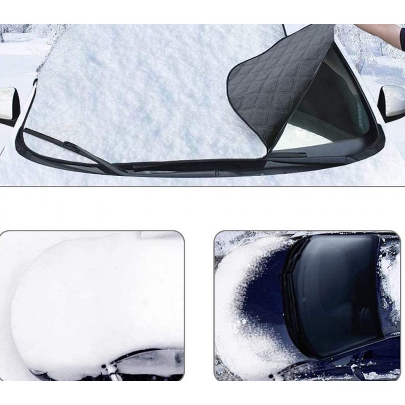 Hongu 2x Telo Copri Parabrezza Auto Anti Neve Ghiaccio Protegge Gel...