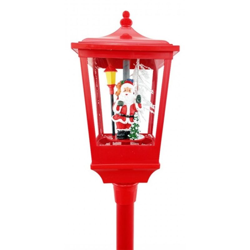 Hongu Lampione Natale con Luce LED Scena Natalizia Motorizzata Neve...