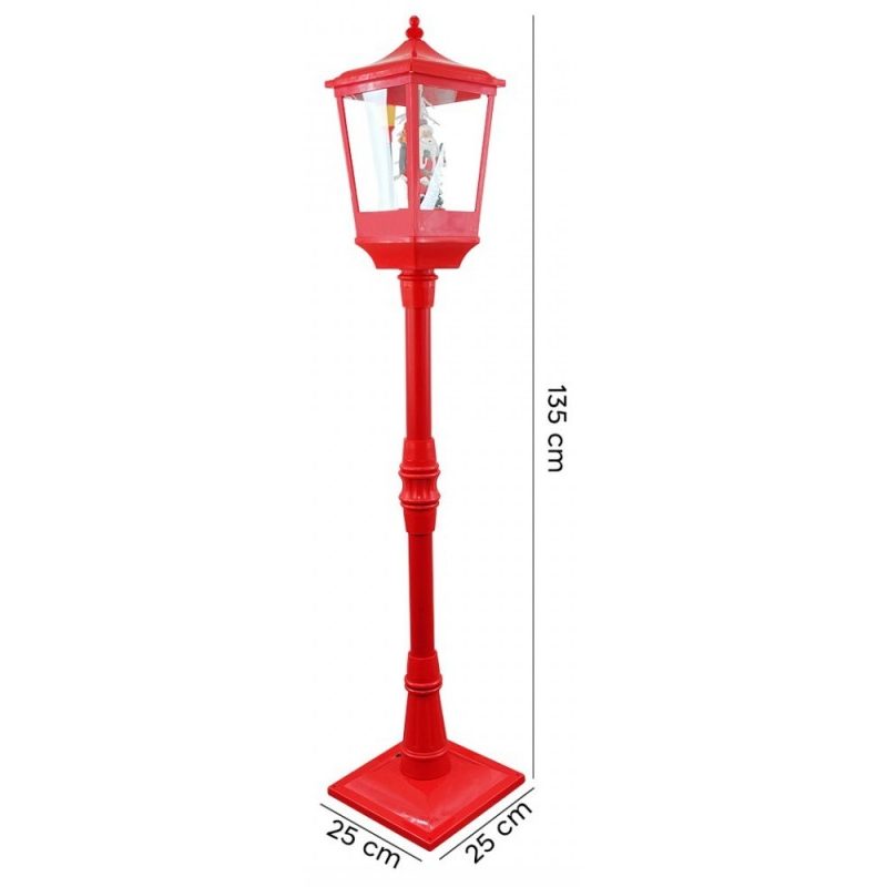 Hongu Lampione Natale con Luce LED Scena Natalizia Motorizzata Neve...