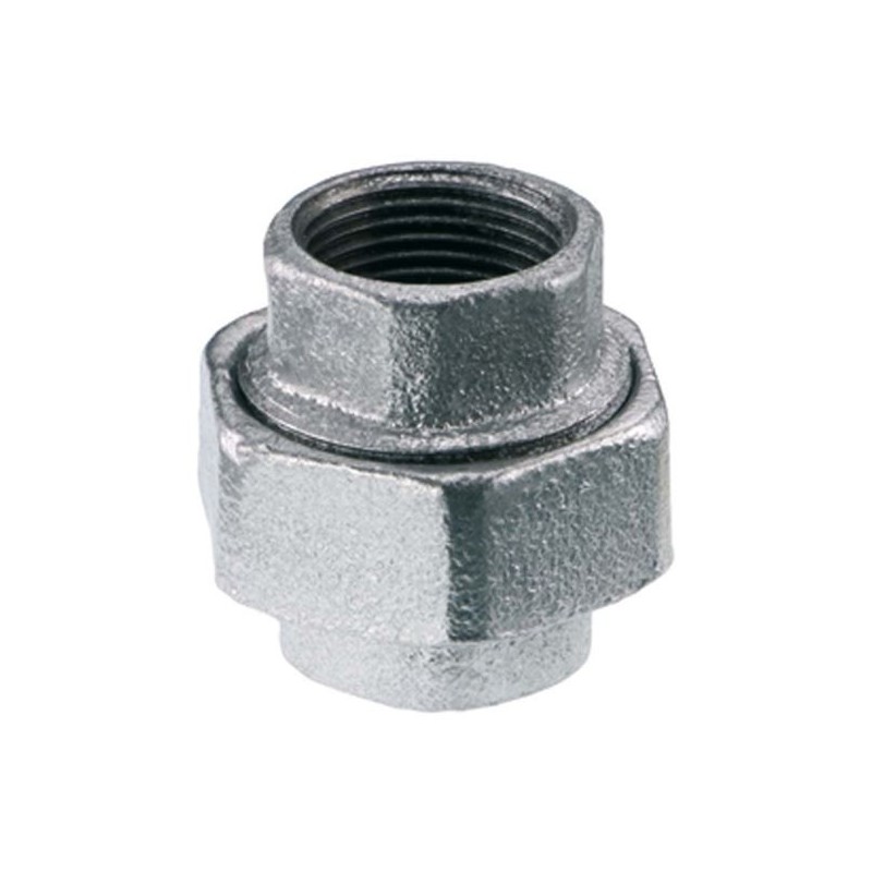 3x Bocchettone conico 1/2" raccordo acciaio inox idraulica impianti acqua gas FF