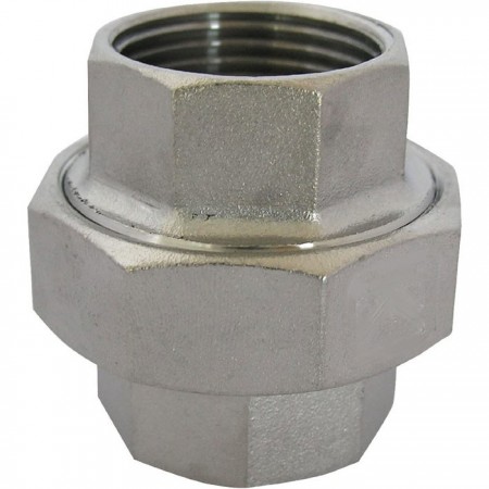 3x Bocchettone conico 1/2" raccordo acciaio inox idraulica impianti acqua gas FF