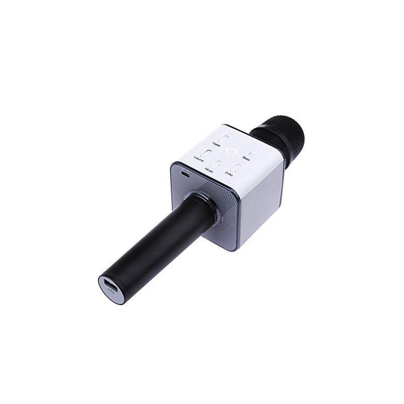 Microfono wireless bluetooth cassa integrata echo batteria karaoke altoparlante