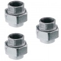 3 Bocchettone conico 3/4" raccordo acciaio inox idraulica impianti acqua gas FF
