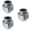 Hongu 3 Bocchettone conico 3/4" raccordo acciaio inox idraulica imp...