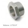 Hongu RACCORDERIA 1/2 RACCORDO RACCORDI IDRAULICI ACCIAIO INOX ACQU...