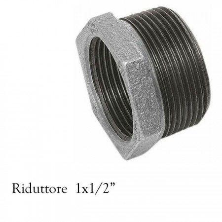 RACCORDERIA 1/2 RACCORDO RACCORDI IDRAULICI ACCIAIO INOX ACQUA/GAS RIDUTTORI