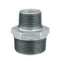 3 Raccordi maschio 3/4"x1" niples ridotto acqua acciaio inox idraulica impianti