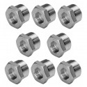 8 Raccordi MF 1/2x3/4" riduzioni riduttore acqua acciaio inox idraulica impianti