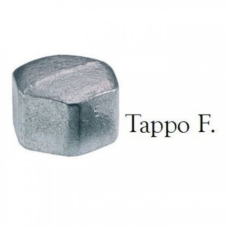 10 Tappi F 1/2" TAPPO FEMMINA RACCORDERIA RACCORDI IDRAULICI TUBO ACQUA GAS ARIA