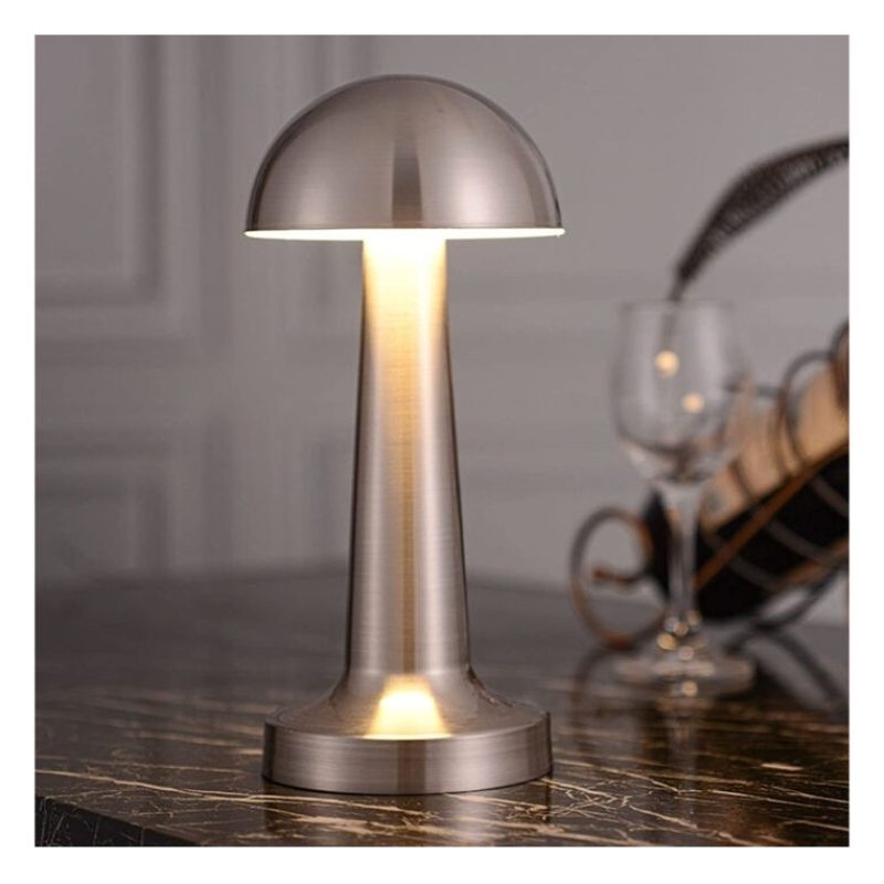 Hongu LAMPADA TAVOLO ORO ROSA RICARICABILE USB EFFETTO TOUCH LUCE D...