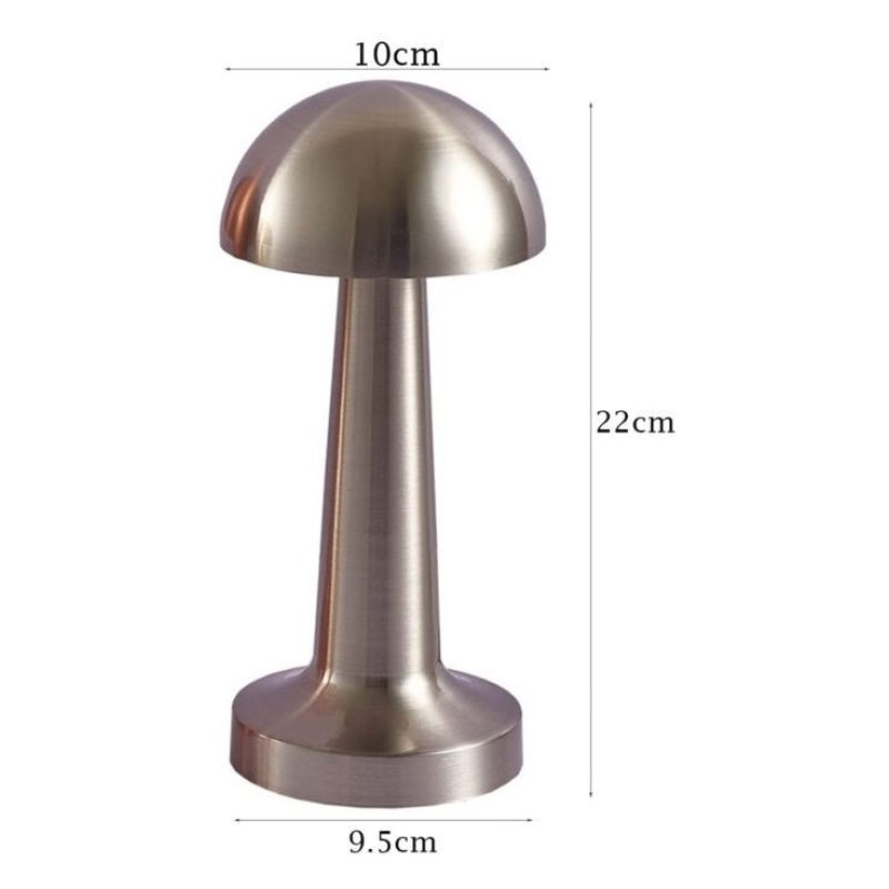 Hongu LAMPADA TAVOLO ORO ROSA RICARICABILE USB EFFETTO TOUCH LUCE D...