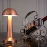 Hongu LAMPADA TAVOLO ORO ROSA RICARICABILE USB EFFETTO TOUCH LUCE D...
